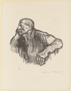 Seated Worker by Käthe Kollwitz