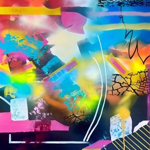 Vibrant Abstract Energy by Kajsa Bergström