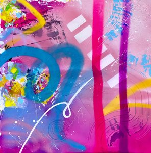 Vibrant Street Art Splash by Kajsa Bergström