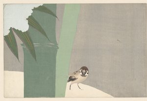 Bamboo in Snow (title on object: Settchu Take) (series title: Flowers of a Hundred Worlds) (series title: Momoyogusa, Vol. 1) by Kamisaka Sekka