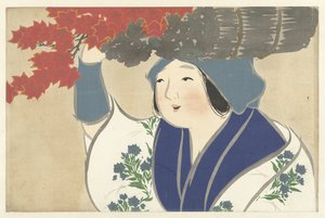 Firewood Seller (Flowers of a Hundred Worlds, series title) by Kamisaka Sekka