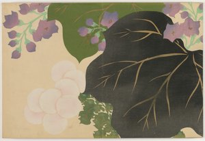 Flowers of a Hundred Worlds: Chrysanthemum and Paulownia by Kamisaka Sekka