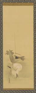 Heron and Lotus by Kanô Yôboku Tsunenobu