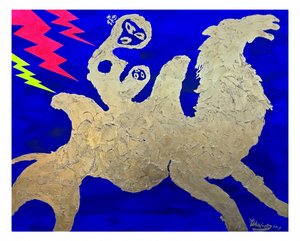 Golden Camel Lightning by Kanat Ibragimov