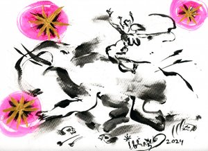 Mythical Ink Battle by Kanat Ibragimov