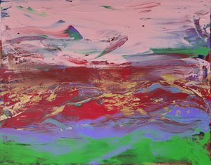 Vibrant Abstract Landscape by Kanat Ibragimov