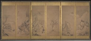 Buddhist, Daoist, and Confucian Patriarchs by Kano Sanraku