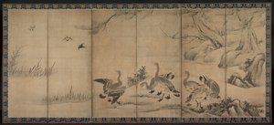 Wild Geese by Kano Sanraku