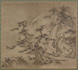 Landscape, Muromachi Period, 1519-1592 by Kano Shoei