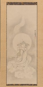 Jizo Bosatsu Playing a Flute by Kanō Tan’yū