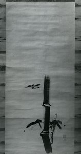 Sparrow and Bamboo, 17th century by Kanō Tan’yū