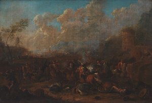 Cavalry Skirmish at a Fortress