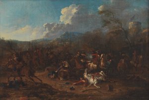 Cavalry Skirmish at a Fortress