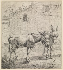 The Two Donkeys by Karel Dujardin