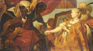 Chariclea shows Persina and Hydaspes