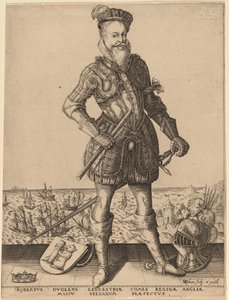 Robert Dudley, Earl of Leicester by Karel van Sichem after Christoffel