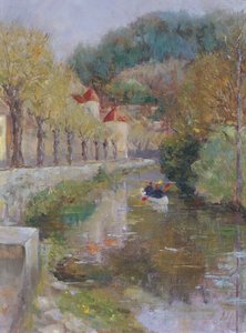 Canal at Noyers, Burgundy
