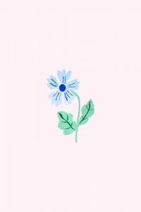 Delicate Blue Flower