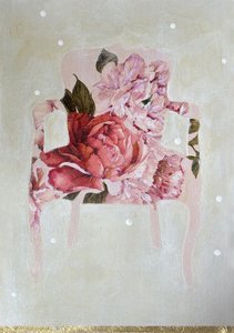 Romantic Floral Chair