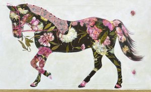 Whimsical Floral Horse by Karenina Fabrizzi