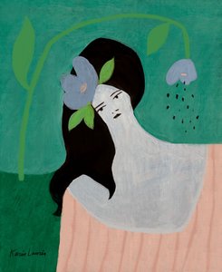 Blue Flower Reverie by Karin Lauria