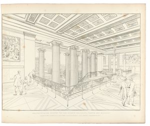 Altes Museum Berlin: View of the Staircase by Karl Friedrich Schinkel