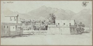 View of a Country House, Probably in Sicily by Karl Friedrich Schinkel