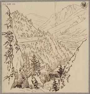 View in the Gastein Valley by Karl Friedrich Schinkel