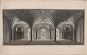 Berlin, Wilhelmstrasse. Radziwill Palace. Design for the Garden Hall by Karl Friedrich Schinkel