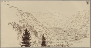 The Gastein Valley by Karl Friedrich Schinkel