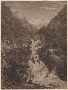 The Waterfall near Wildbad Gastein by Karl Friedrich Schinkel