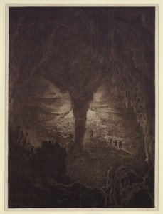The Great Cave at Corgniale in Krain by Karl Friedrich Schinkel