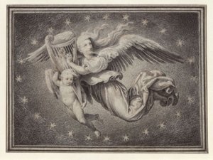 Genius of Music, Playing a Harp by Karl Friedrich Schinkel