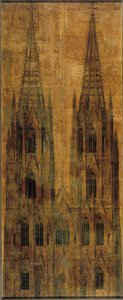 Cologne. Cathedral. Elevation of the West Facade by Karl Friedrich Schinkel