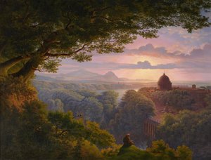 Landscape with Pilgrim (Copy after Karl Friedrich Schinkel) by Karl Friedrich Schinkel