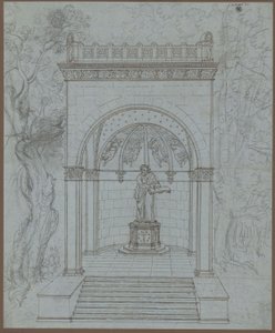 Mansfeld. Design for a Luther Monument by Karl Friedrich Schinkel