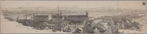 Panorama of Lambach with the Benedictine Monastery by Karl Friedrich Schinkel