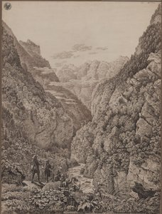 Pass Lueg near Salzburg by Karl Friedrich Schinkel