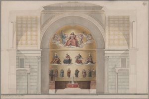 Potsdam. Nikolaikirche. Design for the Decoration of the Apse by Karl Friedrich Schinkel
