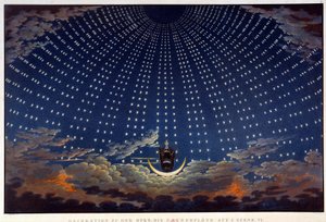 Scenography for The Magic Flute, Opera by Wolfgang Amadeus Mozart by Karl Friedrich Schinkel