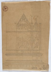 Study for a Gothic Altar by Karl Friedrich Schinkel