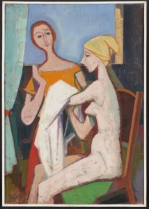 At the Toilette by Karl Hofer