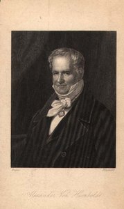 Alexander von Humboldt, engraved by Hinchliff by Karl Joseph (after) Begas