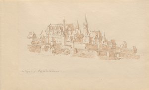 The Castle at Kaiserslautern by Karl Julius Von Leypold
