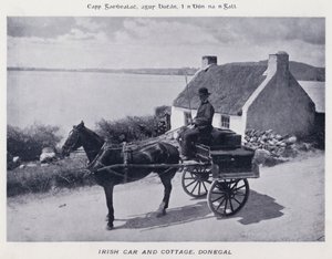 Irish Car and Cottage, Donegal