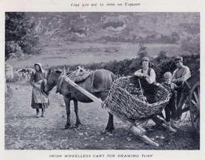 Irish Wheelless Cart for Drawing Turf by Karl Karlovich Piratsky