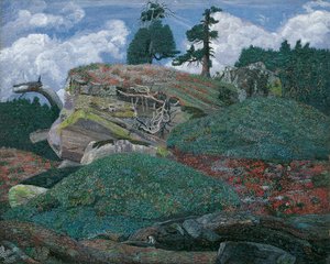Landscape with Rocks by Karl Mediz