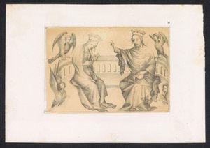 Coronation of Mary (series title: Designs and Studies of a Netherlandish Master from the 15th Century. After the Originals Preserved in the Royal Library in Berlin) by Karl Palzow