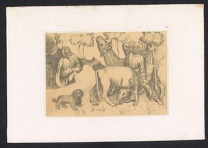 Paul of Thebes Observes Man with Two Oxen