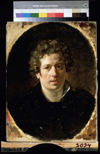 Self portrait. Painting by Karl Pavlovich Briullov (1799-1852) circa 1833 State Russian Museum, Saint Petersburg by Karl Pavlovich Bryullov